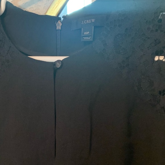 J Crew jumpsuit size 00P black, lace sleeves - Picture 11 of 16